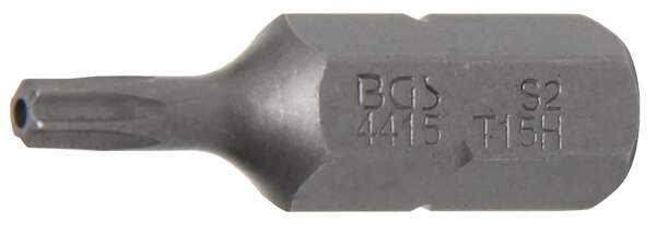 Bit | Antrieb Außensechskant 8 mm (5/16") | T-Profil (für Torx) mit Bohrung T15