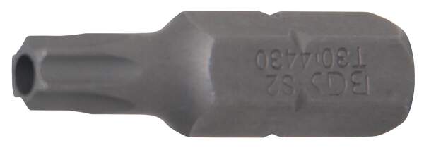 Bit | Antrieb Außensechskant 8 mm (5/16") | T-Profil (für Torx) mit Bohrung T30
