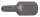 Bit | Länge 30 mm | Antrieb Außensechskant 10 mm (3/8") | T-Profil (für Torx) mit Bohrung T27
