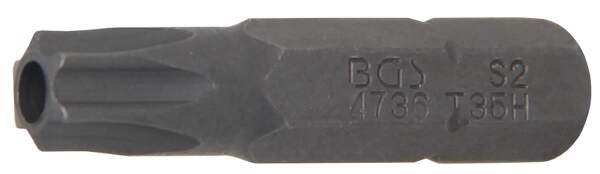 Bit | Antrieb Außensechskant 6,3 mm (1/4") | T-Profil (für Torx) mit Bohrung T35