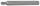 Bit | Länge 100 mm | Antrieb Außensechskant 10 mm (3/8") | Keil-Profil (für RIBE) M7