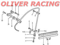 Gestänge für mechanische Fensterheber VW Golf1 79-84 Jetta 79-84 171837402C B
