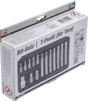 Bit-Satz | Antrieb Außensechskant 10 mm (3/8") | T-Profil (für Torx) | 15-tlg.