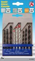 Kombi-Bohrer-Satz | 5 - 8 mm | 9-tlg.