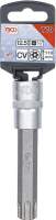 Bit-Einsatz | Länge 110 mm | Antrieb Innenvierkant 12,5 mm (1/2") | T-Profil (für Torx) mit Bohrung T70