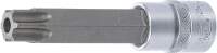 Bit-Einsatz | Länge 110 mm | Antrieb Innenvierkant 12,5 mm (1/2") | T-Profil (für Torx) mit Bohrung T80