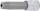 Bit-Einsatz | Länge 110 mm | Antrieb Innenvierkant 12,5 mm (1/2") | T-Profil (für Torx) mit Bohrung T90