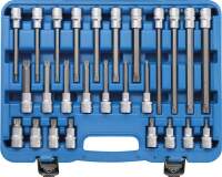 Bit-Einsatz-Satz | Antrieb Innenvierkant 12,5 mm (1/2") | Innenvielzahn (für XZN) | 26-tlg.