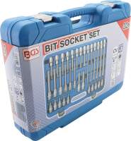 Bit-Einsatz-Satz | Antrieb Innenvierkant 12,5 mm (1/2") | T-Profil (für Torx) | 32-tlg.