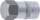 Bit-Einsatz | Antrieb Innenvierkant 12,5 mm (1/2") | Innensechskant 26 mm