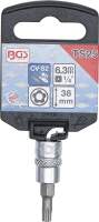 Bit-Einsatz | Antrieb Innenvierkant 6,3 mm (1/4") | TS-Profil (für Torx Plus) mit Bohrung TS25