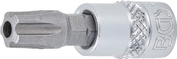 Bit-Einsatz | Antrieb Innenvierkant 6,3 mm (1/4") | TS-Profil (für Torx Plus) mit Bohrung TS45