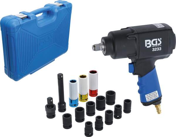 Druckluft-Schlagschrauber-Satz | 12,5 mm (1/2") | 1355 Nm | 16-tlg.