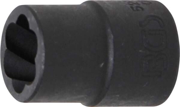 Spiral-Profil-Steckschlüssel-Einsatz / Schraubenausdreher | Antrieb Innenvierkant 12,5 mm (1/2") | SW 14 mm