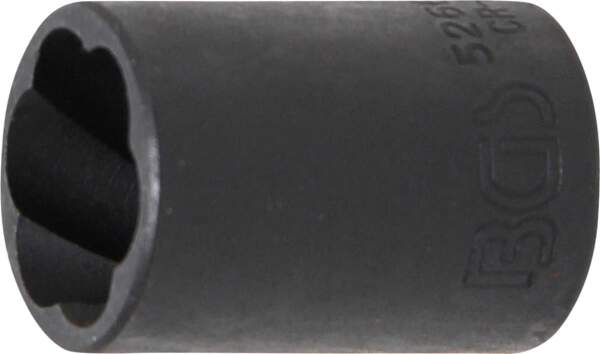 Spiral-Profil-Steckschlüssel-Einsatz / Schraubenausdreher | Antrieb Innenvierkant 12,5 mm (1/2") | SW 17 mm