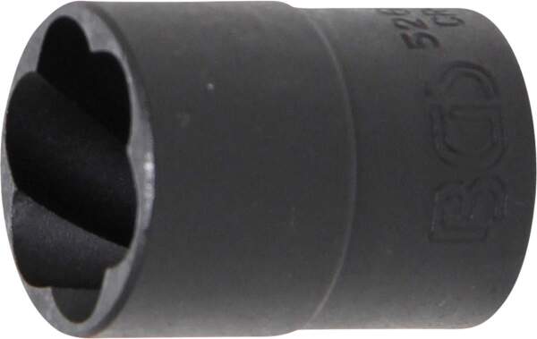 Spiral-Profil-Steckschlüssel-Einsatz / Schraubenausdreher | Antrieb Innenvierkant 12,5 mm (1/2") | SW 19 mm