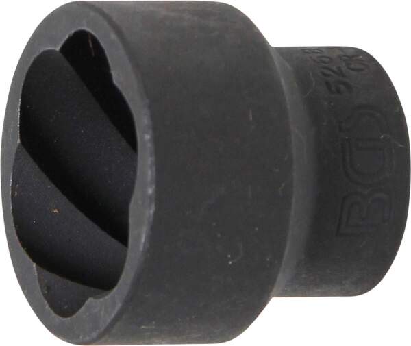 Spiral-Profil-Steckschlüssel-Einsatz / Schraubenausdreher | Antrieb Innenvierkant 12,5 mm (1/2") | SW 27 mm