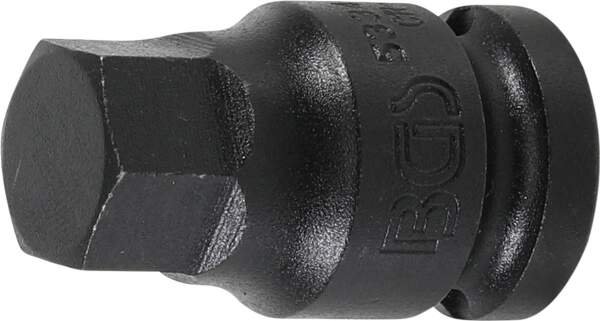 Kraft-Bit-Einsatz | Antrieb Innenvierkant 12,5 mm (1/2") | Innensechskant 17 mm