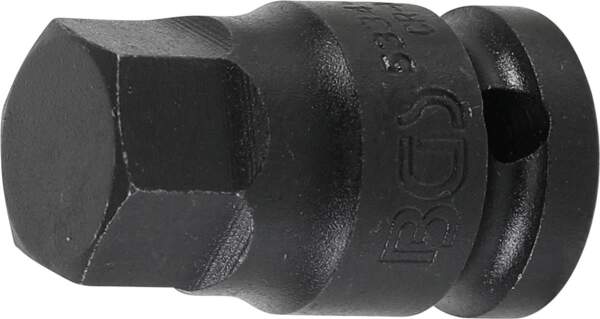 Kraft-Bit-Einsatz | Antrieb Innenvierkant 12,5 mm (1/2") | Innensechskant 19 mm