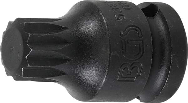 Kraft-Bit-Einsatz | Antrieb Innenvierkant 12,5 mm (1/2") | Innenvielzahn (für XZN) M16