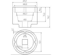 Zapfenschlüssel für Getriebeflansch | für Scania | 72/80 mm