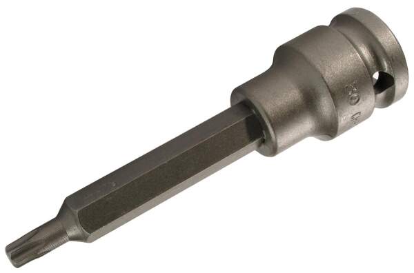 Kraft-Bit-Einsatz | Länge 100 mm  | Antrieb Innenvierkant 12,5 mm (1/2") | T-Profil (für Torx) T20