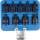 Kraft-Bit-Einsatz-Satz | Antrieb Innenvierkant 12,5 mm (1/2") | T-Profil (für Torx) T20 - T70 | 9-tlg.