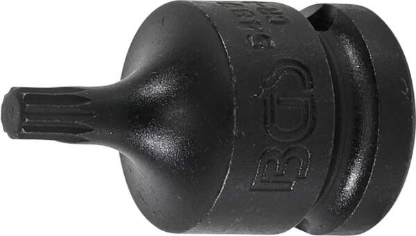 Kraft-Bit-Einsatz | Antrieb Innenvierkant 12,5 mm (1/2") | Innenvielzahn (für XZN) M6