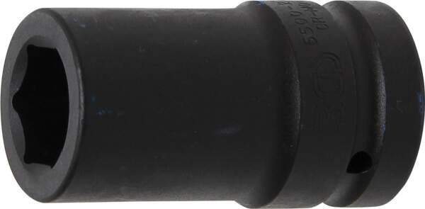 Kraft-Steckschlüssel-Einsatz Sechskant, tief | Antrieb Innenvierkant 25 mm (1") | SW 27 mm