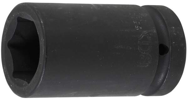 Kraft-Steckschlüssel-Einsatz Sechskant, tief | Antrieb Innenvierkant 25 mm (1") | SW 33 mm