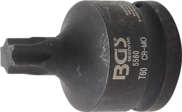 Kraft-Bit-Einsatz | Antrieb Innenvierkant 20 mm (3/4") | T-Profil (für Torx) T60