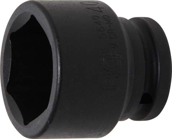 Kraft-Steckschlüssel-Einsatz Sechskant | Antrieb Innenvierkant 20 mm (3/4") | SW 40 mm